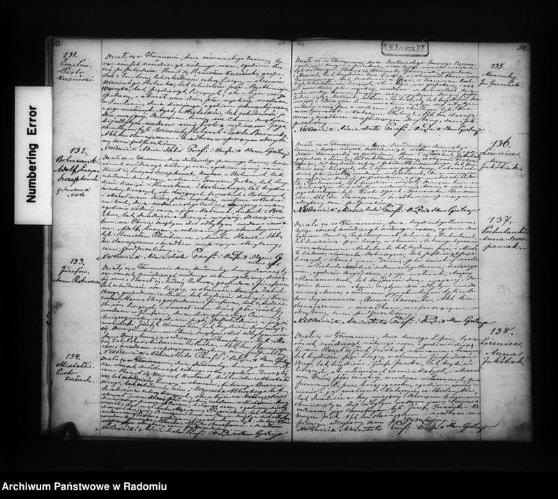 image.from.unit.number "Duplikat akt religijno cywilnych urodzonych, zaślubionych i zmarłych w parafii Głowaczów dekanacie i okręgu kozienickim w roku 1867"