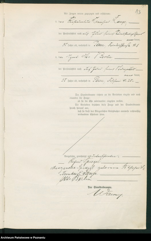 Obraz 15 z jednostki "Księga miejscowa małżeństw tom II"