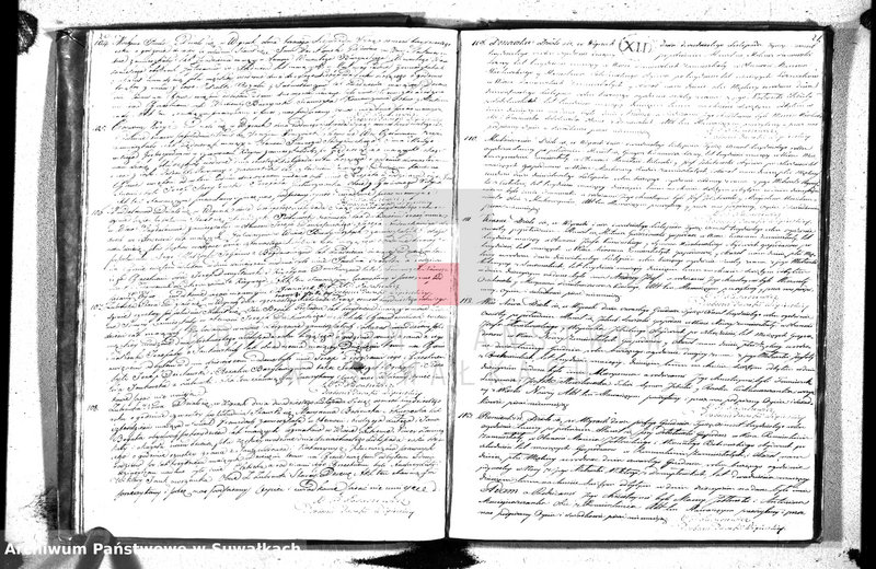 image.from.unit.number "Księga duplikat urodzonych, zaślubionych y umarłych parafii wigierskiey z roku 1830"