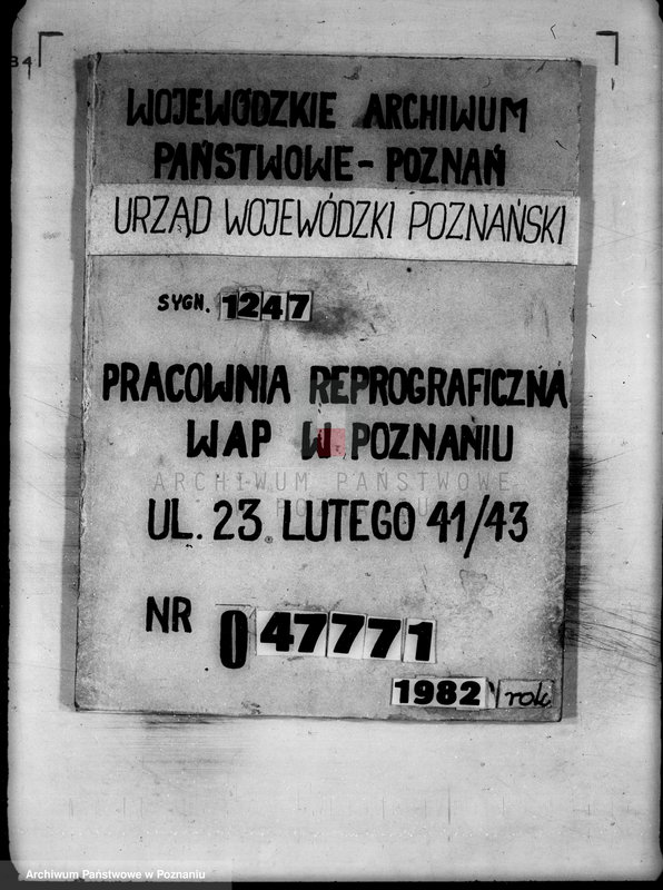 Obraz 1 z jednostki "/Niemieckie Towarzystwo Dobroczynności Społecznej w Poznaniu/"