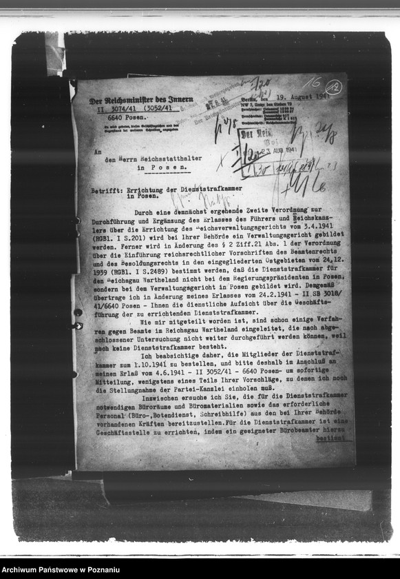 Obraz 20 z jednostki "Dienststrafgericht und Strafanträge gegen Angestellte"