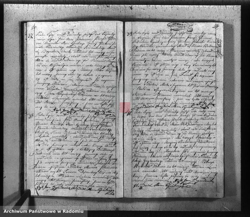 image.from.unit.number "[Duplikat akt urodzeń, małżeństw i zgonów parafii rk Głowaczów za 1825 r.]"