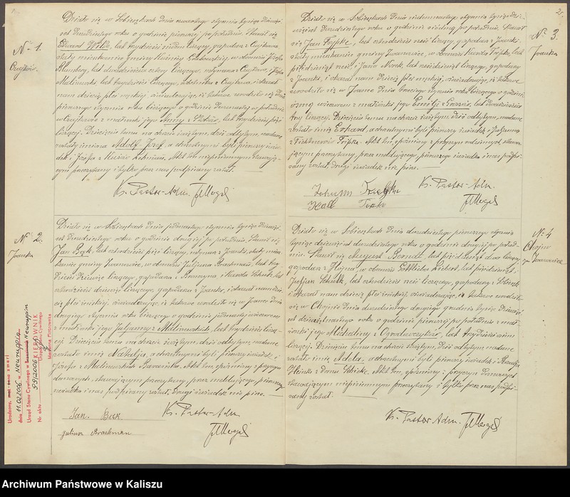 Obraz 5 z jednostki "Duplikat aktów stanu cywilnego urodzeń, zejść i ślubów"