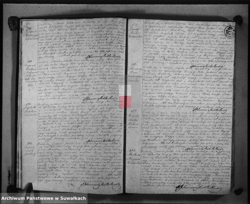 Obraz 17 z jednostki "Księga duplikat urodzonych, zaślubionych i umarłych w parafii puńskiey roku 1842"
