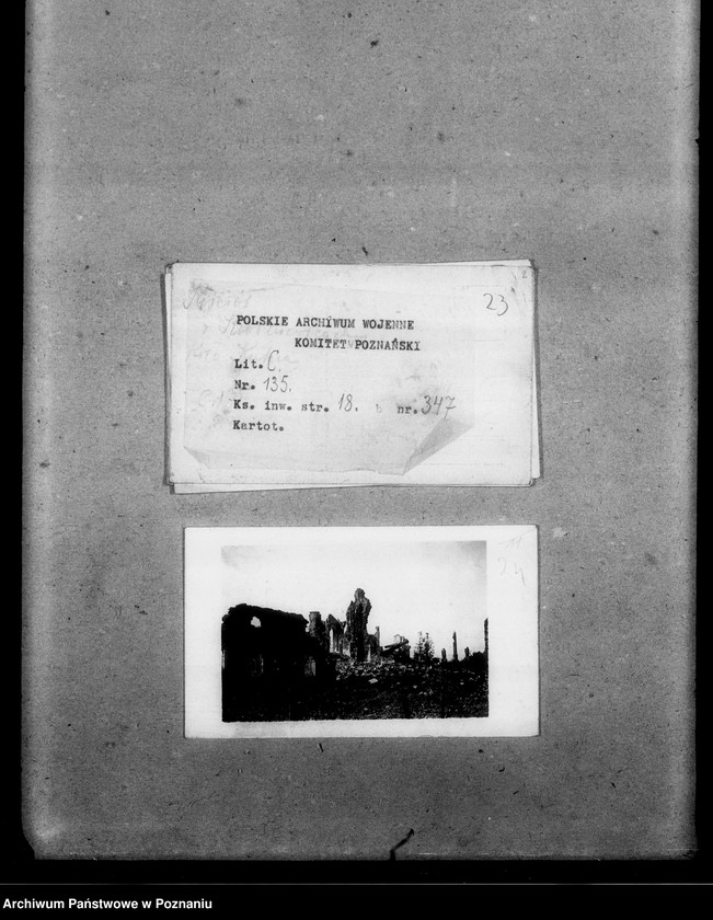 Obraz 20 z jednostki "Fotografie związane z wojną między innymi zdjęcie z frontu niemiecko- austriacko-rosyjskiego od Tobołowa do Galicji 1916 - 1918, sztab Legionów Polskich z 1914 roku w czasopiśmie "Welt am Bild", afisze satyryczne, karty, bony żywnościowe i tym podobne"