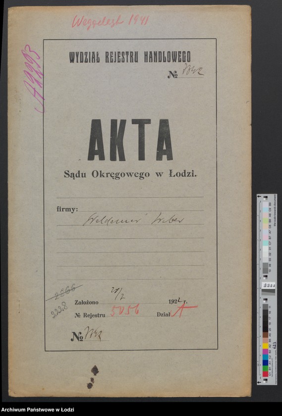 Obraz 2 z jednostki "Waldemar Weber – sprzedaż barwników anilinowych i produktów chemicznych"