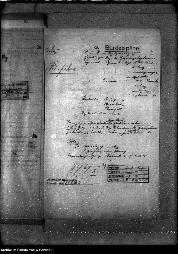 Obraz 6 z jednostki "Sprawy gospodarcze-ogólne Środki lokomocji departamentu i podległych mu urzędów"