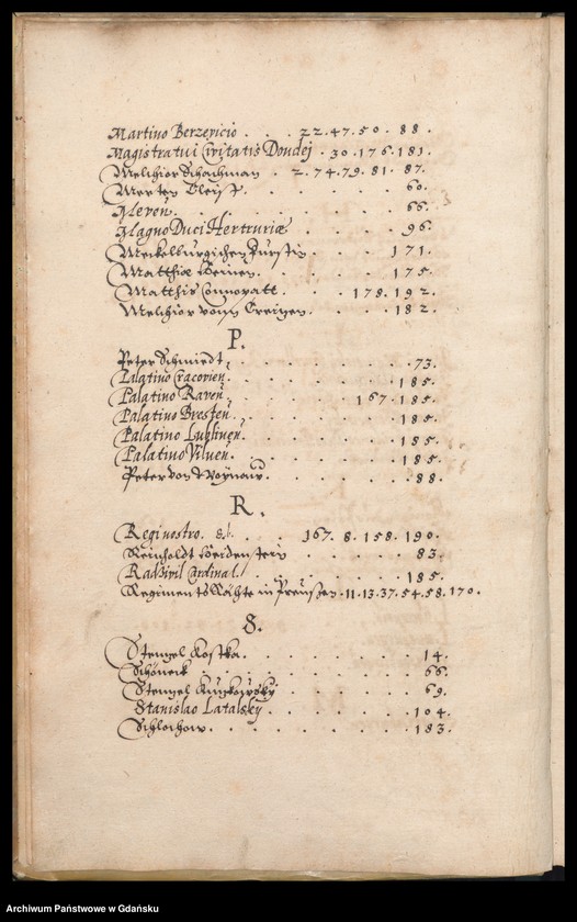 image.from.unit.number "Liber Missivarum de MDXCII, MDXCIII et MDXCIV Annis. Index [adresatów] de Anno 1592 et 1593 et 1594"