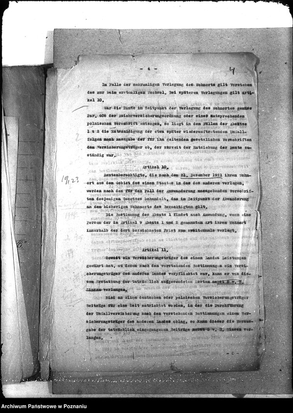 Obraz 12 z jednostki ""Arbitraż" [wedle postanowień artykuł 312 Trakt. Versalskiego materiał dot. ubezpieczeń społecznych zebrany przez ekspertów]."