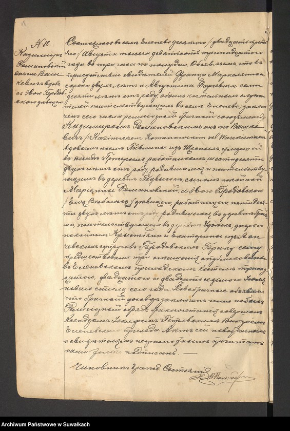 image.from.unit.number "[Księga akt małżeństw parafii rzymskokatolickiej w Jeleniewie z lat 1913-1923]"