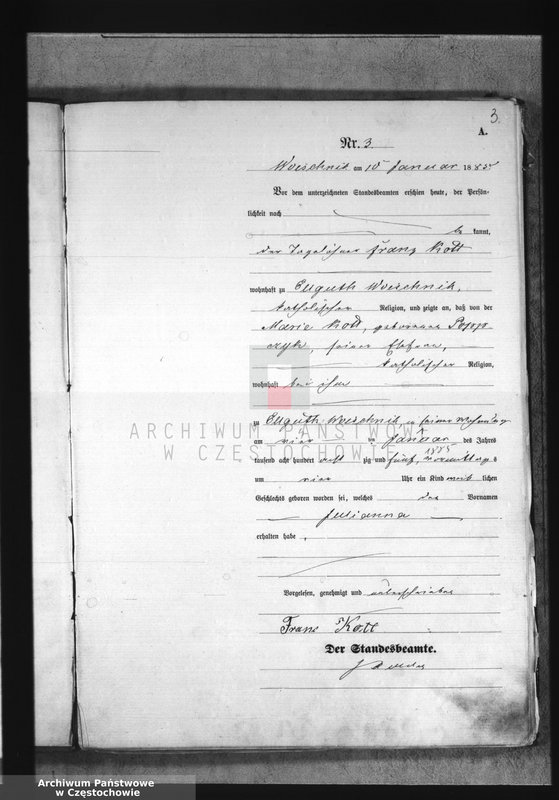 image.from.unit.number "[Pierwopis aktów urodzeń z 1885 roku]."