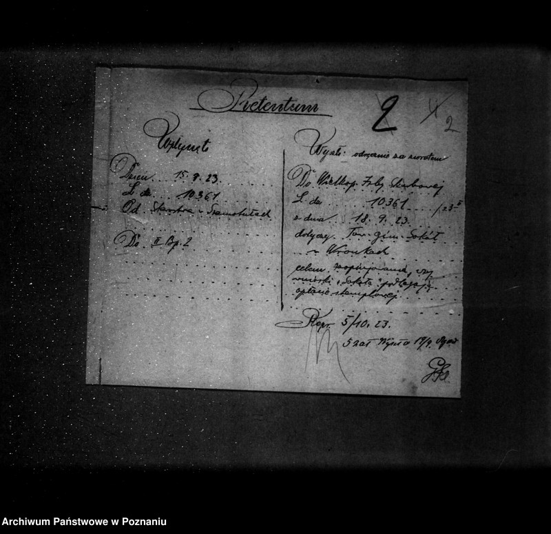 Obraz 6 z jednostki "/Rejestracja i inne sprawy związków i stowarzyszeń - korespondencja/"