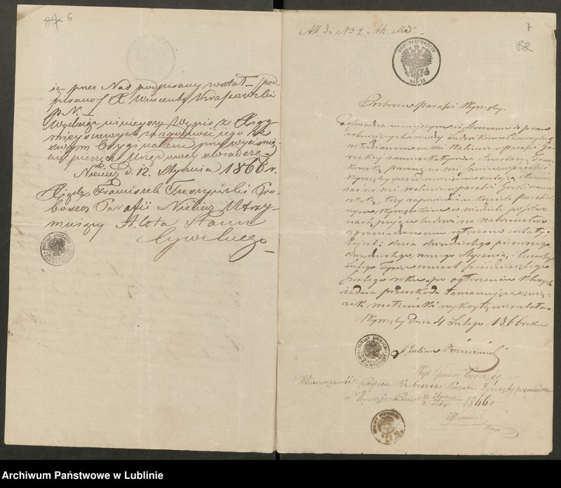 image.from.unit.number "Alegaty do ksiąg urodzeń, małżeństw i zgonów z lat 1865 – 1869"