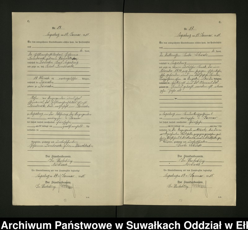 image.from.unit.number "[Sterbe - Register (Neben - Register) Standesamt Angerburg einschl. der Bezirke Gr. Strengeln, Kehlen und Prinowen]"