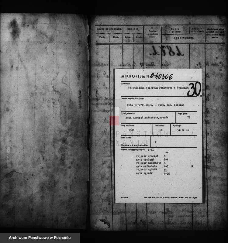 Obraz 2 z jednostki "Duplicati baptisatorum, copulatorum, mortuorum"