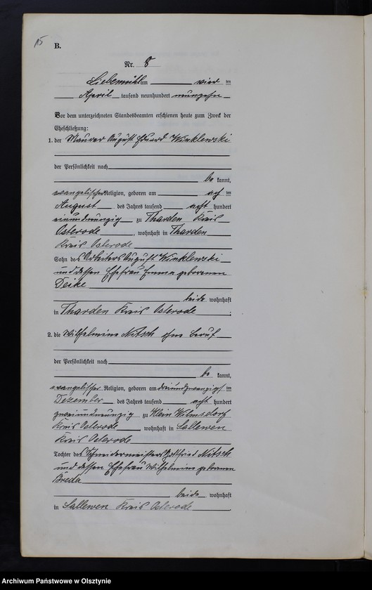 image.from.unit.number "Heirats-Neben-Register Nr 1 - 11 T. I"