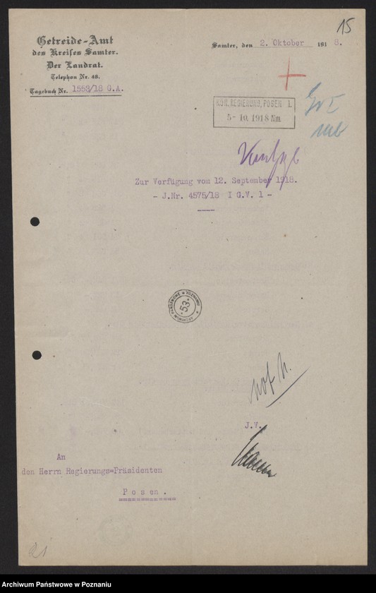 Obraz 16 z jednostki "[Statystyka zasiewów] - wykazy powiatowe"