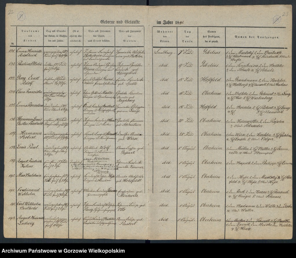 image.from.unit.number "Duplikate der Kirchenbücher von der Parochie der Hauptkirche zu Landsberg an der Warthe (zawiera także księgę zgonów Konkordien Kirche z 1841 r.)"