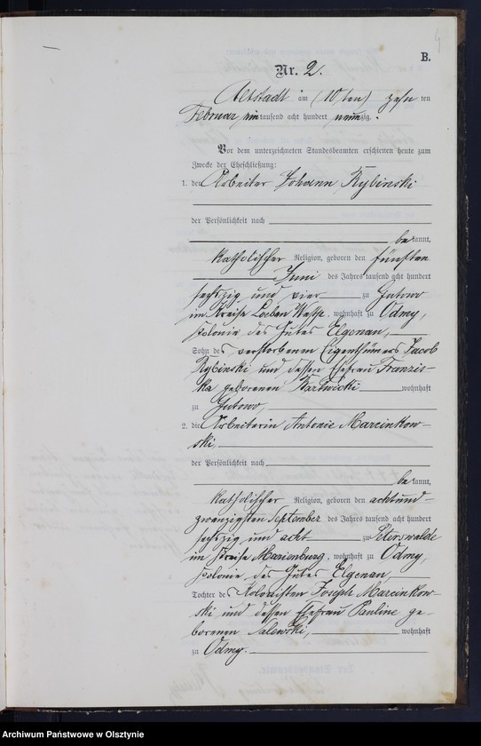 image.from.unit.number "Heiraths-Neben-Register Nr 1 - 20"