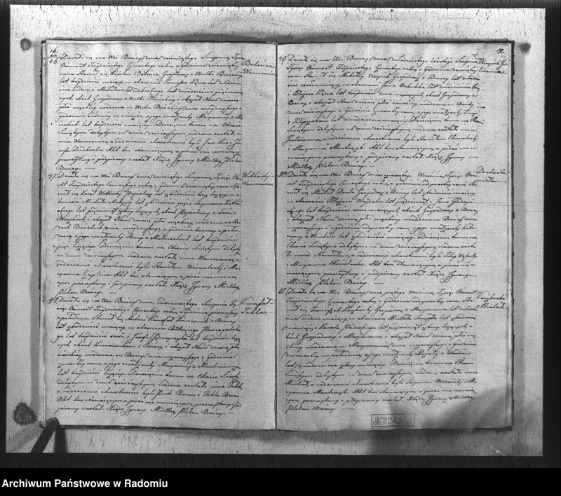 Obraz 11 z jednostki "Duplikat akt religijno-cywilnych urodzonych, zaślubionych i zmarłych gminy i parafii Brzóza na rok 1834"