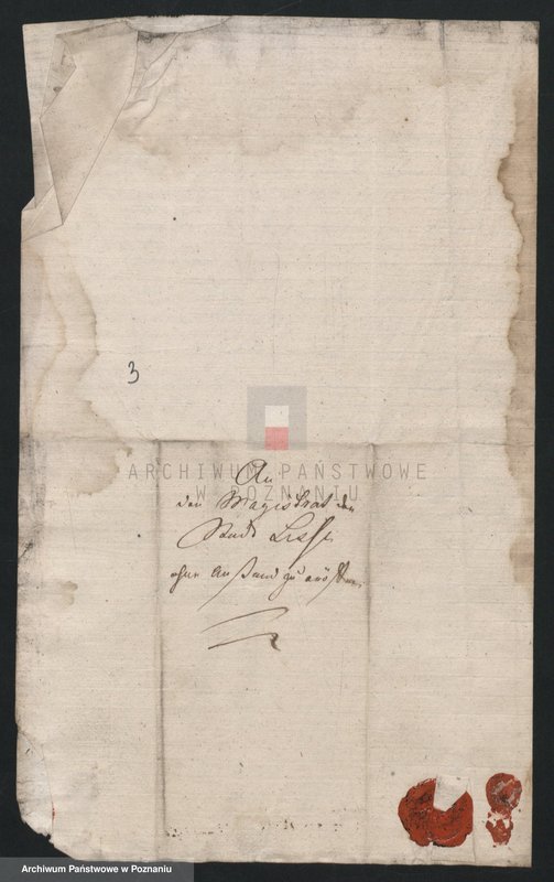 Obraz 5 z jednostki "Korespondencja, zarządzenia, wyroku władzy zwierzchniej miasta Leszna tj. Ant. Sułkowskiego i jego urzędników w sprawach administracyjno - porządkowych, finansowych i spornych; język niemiecki"