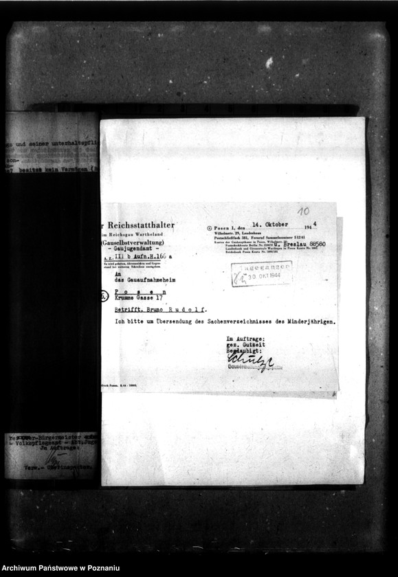 Obraz 14 z jednostki "[Akta personalne wychowanka Bruna Rudolfa, ur. 10 IX 1931]."