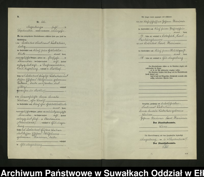 image.from.unit.number "[Heirats - Register (Neben - Register) Standesamt Angerburg einschl. der Bezirke, Gr. Strengeln, Prinowen und Kehlen Kreis Angerburg] No 60 bis 120"