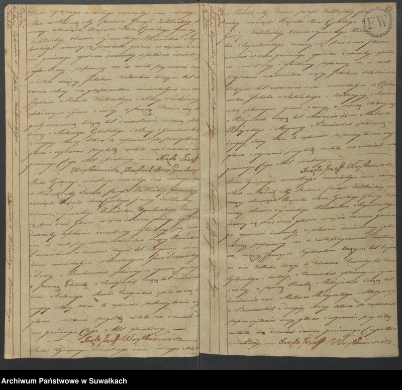 image.from.unit.number "Akta Ślubów Urzędnika Stanu Cywilnego Gminy Kaletnickiey, od dnia 1-go Stycznia do dnia ostatniego Grudnia 1820 roku."