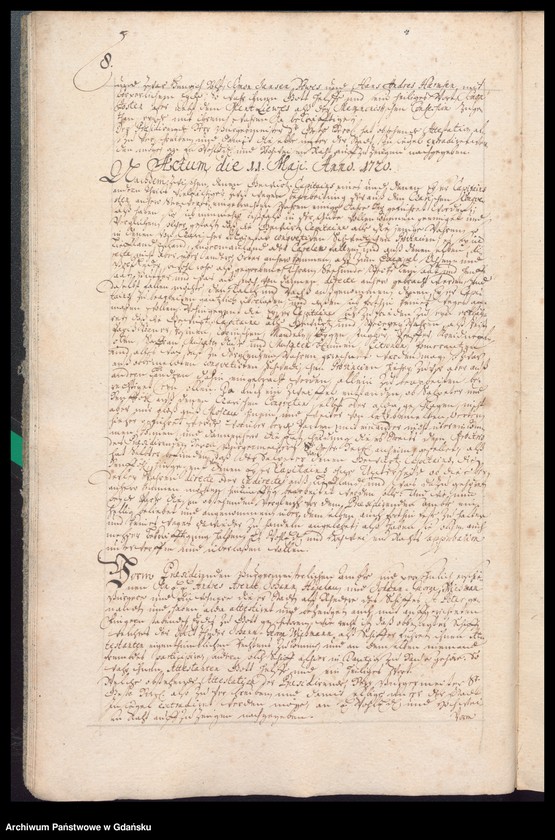 image.from.unit.number "Actum coram officio […] Gabrielis a Boemeln Praeconsulis ac Praesidis [27.III.1720-14.III.1721] Gabrielis a Boemeln ac Fisci Administratoris [18.III.1720-10.III.1721] /indeks/"