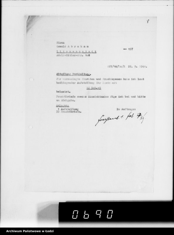 Obraz 12 z jednostki "Frachten Belastungen"