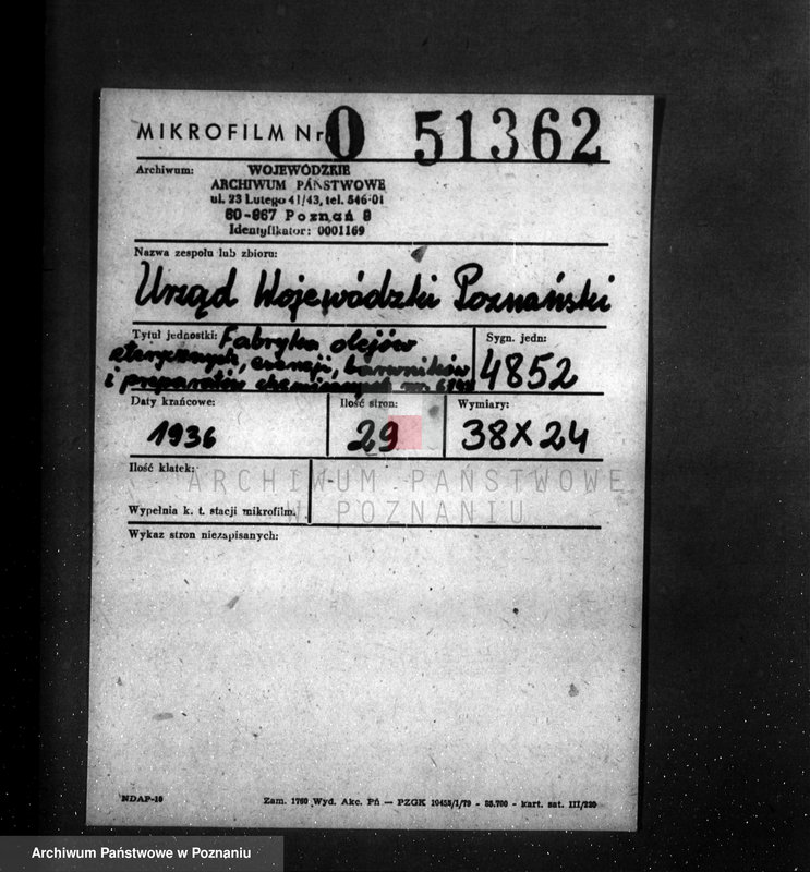 image.from.unit.number "Fabryka olejów eterycznych, esencyj, barwników i preparatów chemicznych nr woj. 6746"