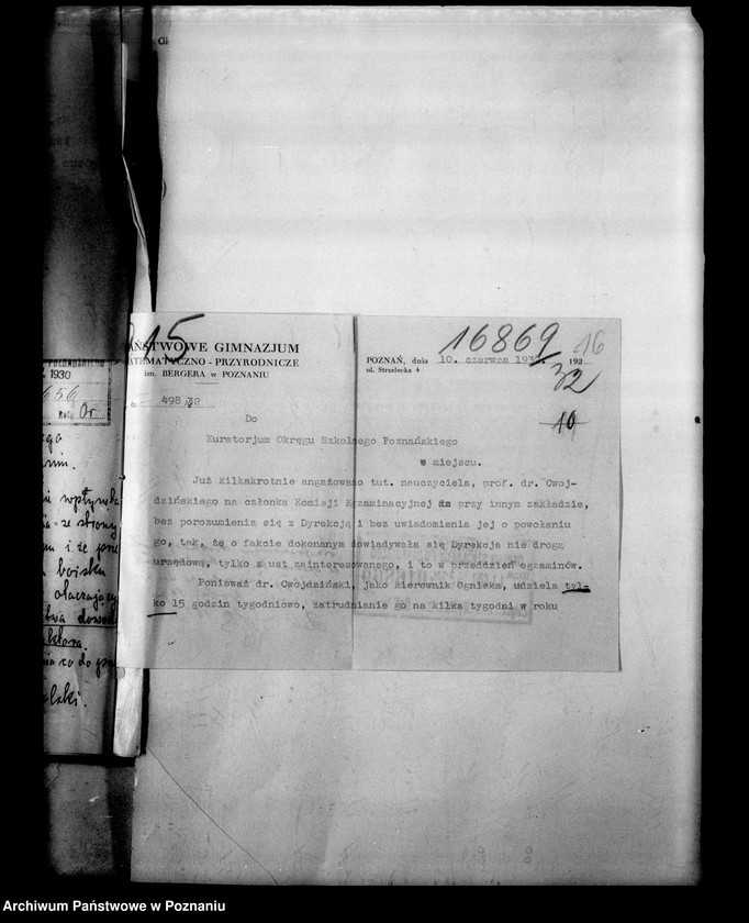 Obraz 20 z jednostki "Państwowe Gimnazjum imienia Bergera- Poznań"