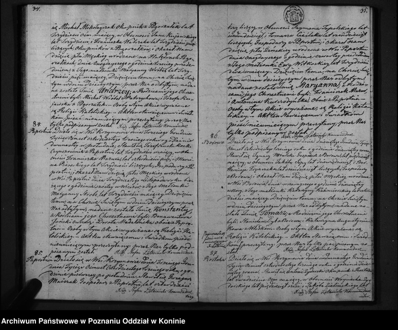 Obraz 20 z jednostki "Akta urodzenia, małżeństwa i zgonu"