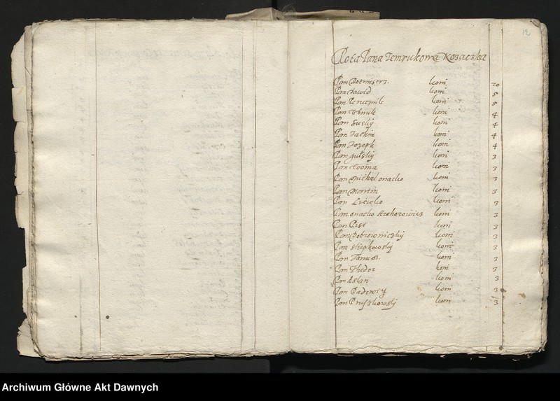 image.from.unit.number "Zbiór pism rozmaitych Wydziału Wojskowego tyczących, w. XVI - XVIII"