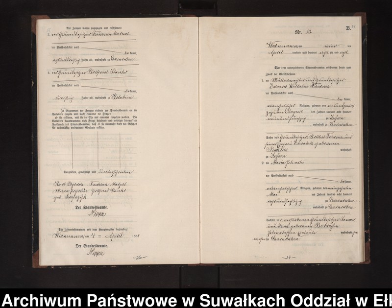 image.from.unit.number "Heiraths-Neben-Register des Preussischen Standes-Amtes Widminnen Kreis Loetzen"