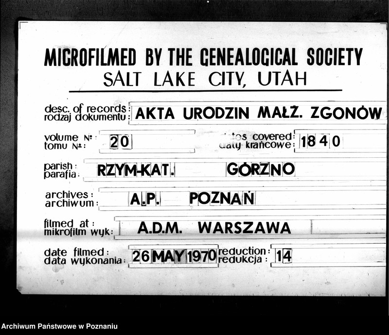 Obraz 1 z jednostki "Duplikat urodzonych, zaślubionych i zmarłych"