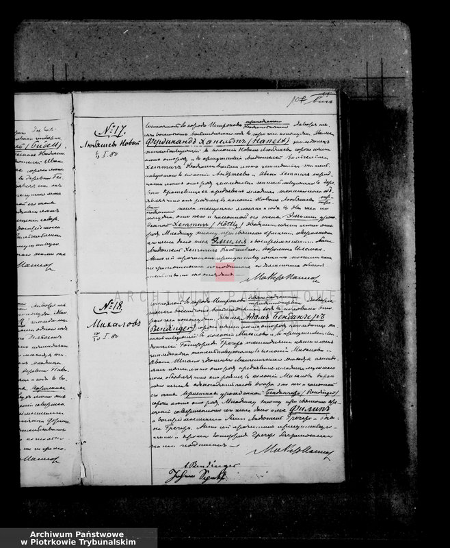 Obraz z zespołu "Akta stanu cywilnego Parafii Ewangelicko - Augsburskiej w Piotrkowie"