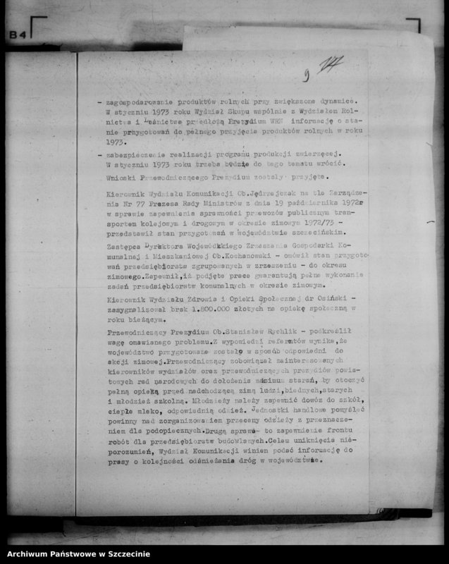 image.from.unit.number "Protokół posiedzenia Prezydium Wojewódzkiej Rady Narodowej  nr 111, miesiąc listopad"