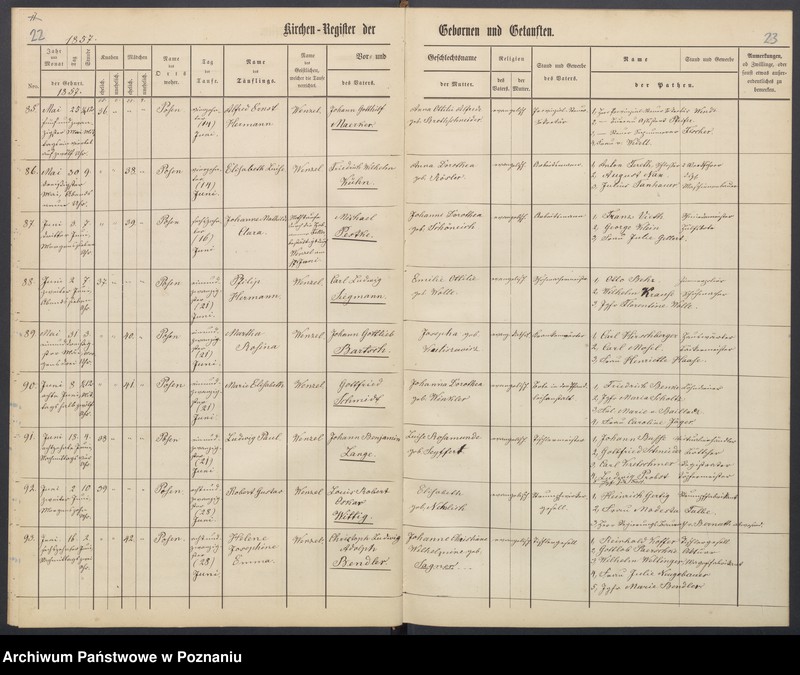 Obraz 15 z jednostki "[Akta urodzeń i chrztów, ślubów, zgonów]"