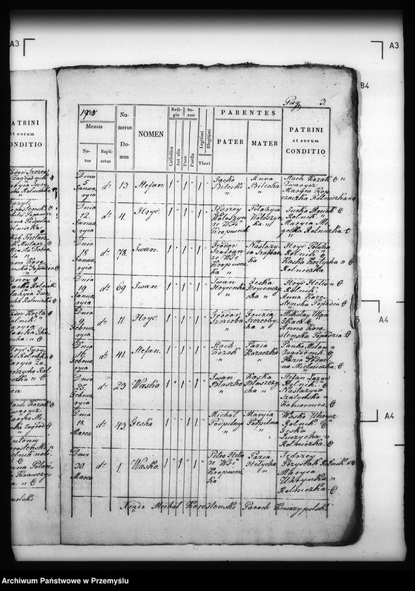 Obraz 7 z jednostki "[Kopie ksiąg metrykalnych parafii Kniażpol z filią Kropiwnik (dekanat Dobromil)]"