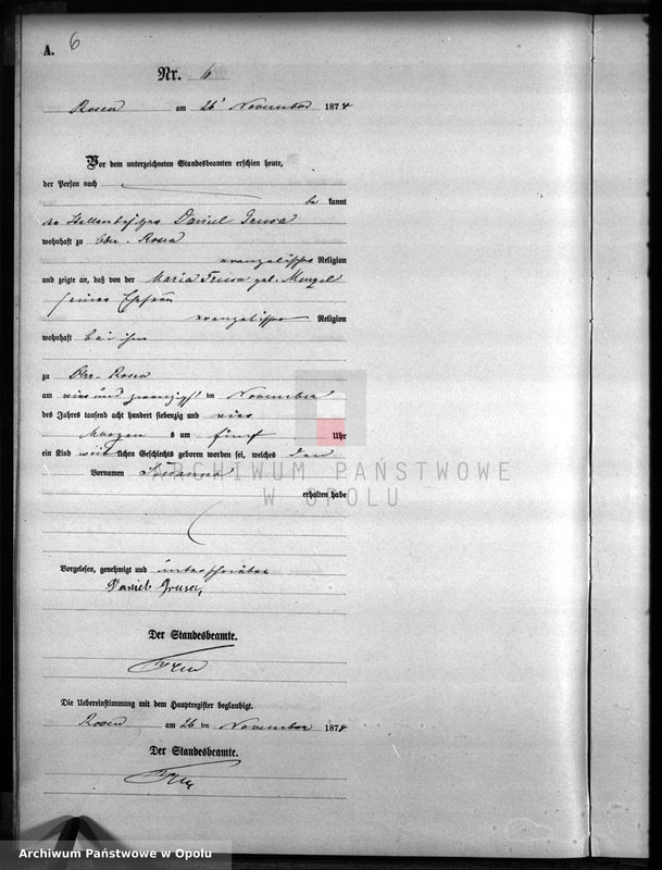 image.from.unit.number "Geburts-Neben-Register Rosen 1874"