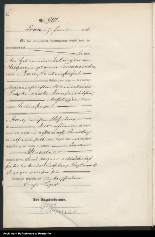 Obraz 7 z jednostki "Księga urodzeń t. III"