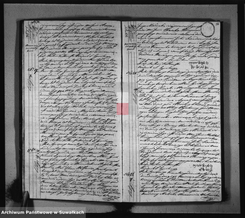 image.from.unit.number "Akta urodzonych stanu cywilnego gminy seyneńskiey od 1-go stycznia 1819 roku."