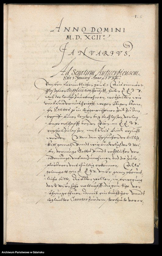 image.from.unit.number "Liber Missivarum de MDXCII, MDXCIII et MDXCIV Annis. Index [adresatów] de Anno 1592 et 1593 et 1594"