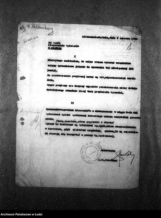 Obraz 4 z jednostki "[Okólniki przychodzące i wychodzące, listy wypłat pracowników Wydziału Statystycznego i Wydziałów Ewidencji]"