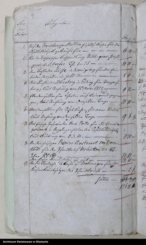 image.from.unit.number "Kirchen Cassen Rechnung der Stadt Kirche zu Saalfeld über Einnahme und Ausgabe"