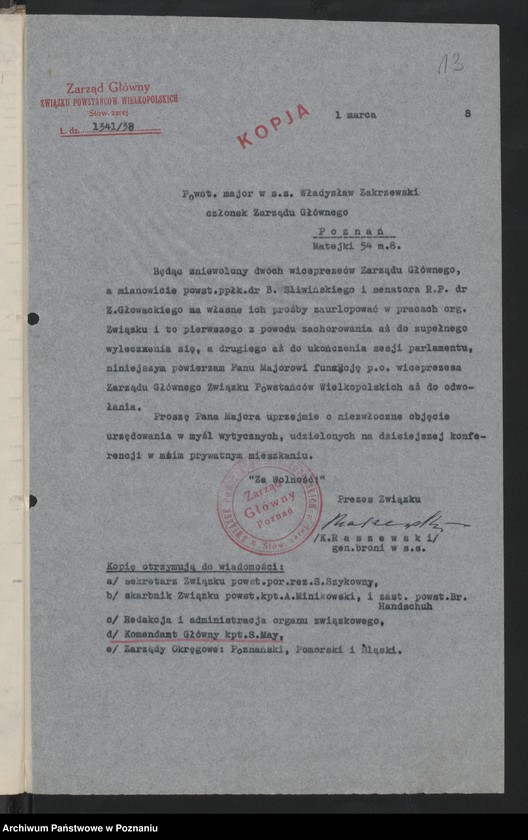 image.from.unit.number "Akta Komendanta Głównego Związku Powstańców Wielkopolskich."