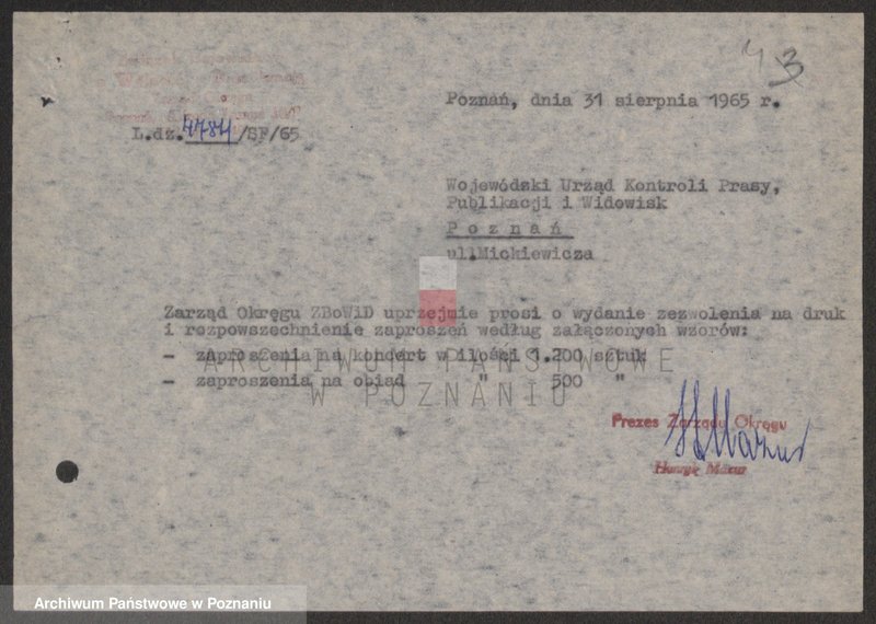 Obraz 12 z jednostki "Przygotowanie i przebieg uroczystości odsłonięcia Pomnika Powstańców Wielkopolskich w Poznaniu."