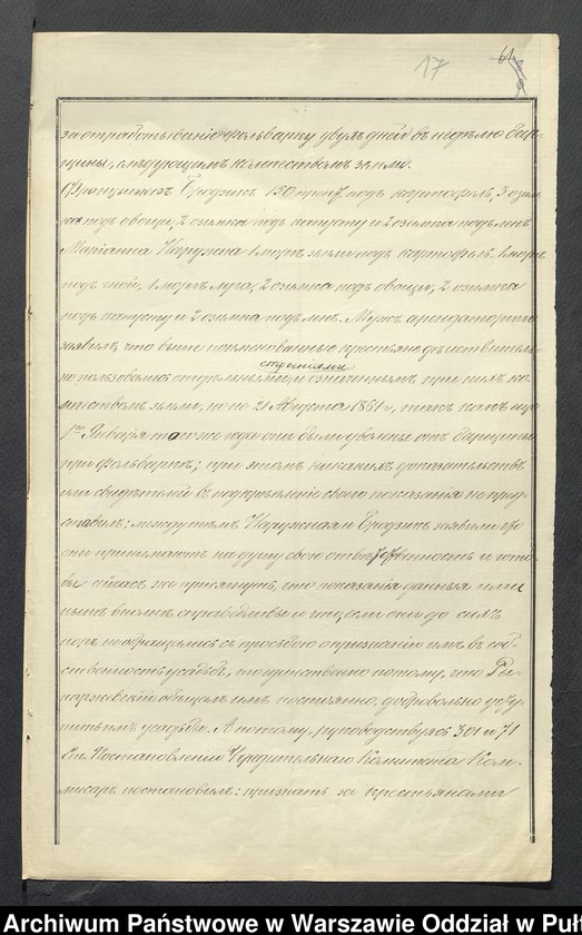 image.from.unit.number "O urządzaniu chłopów byłej państwowej folwarku Grzybowskie wchodzącej w skład byłej ekonomii Brok, gm.Poręba"