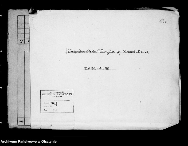 image.from.unit.number "/Wochenberichte des Rittergutes Gr. Steinort Nr. 1-27/"